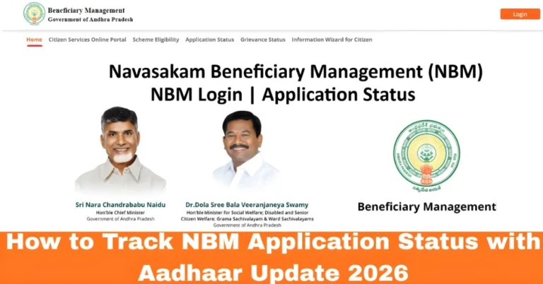 How to Track NBM Application Status with Aadhaar Update 2026