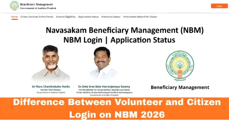 Difference Between Volunteer and Citizen Login on NBM 2026