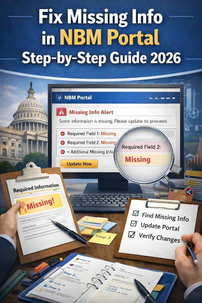 How to Fix Missing Information in NBM Application