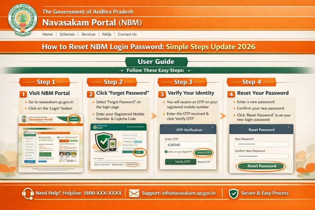 Step by Step Reset NBM Login Password