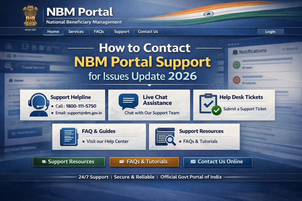Official Ways to Contact NBM Portal Support
