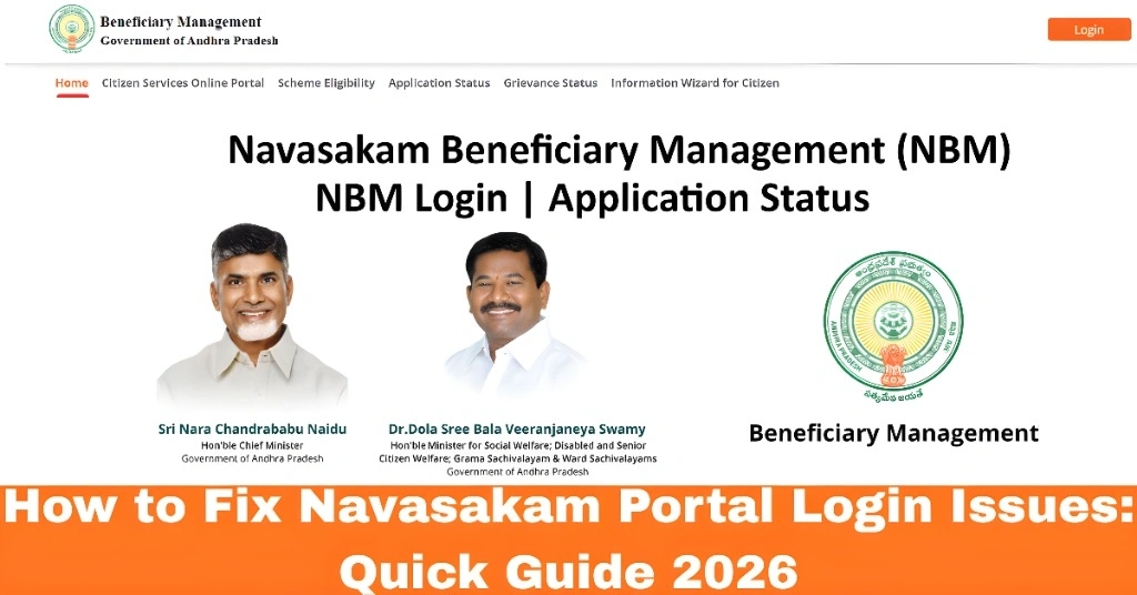 How to Fix Navasakam Portal Login Issues: Quick Guide 2026