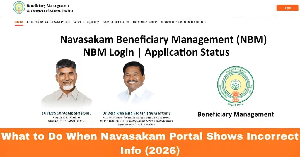 What to Do When Navasakam Portal Shows Incorrect Info (2026)