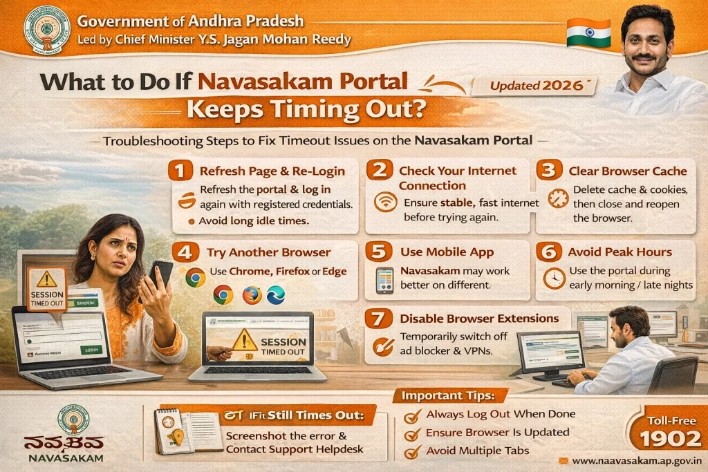 Step-by-Step: How to Fix Navasakam Portal Timeout Issues