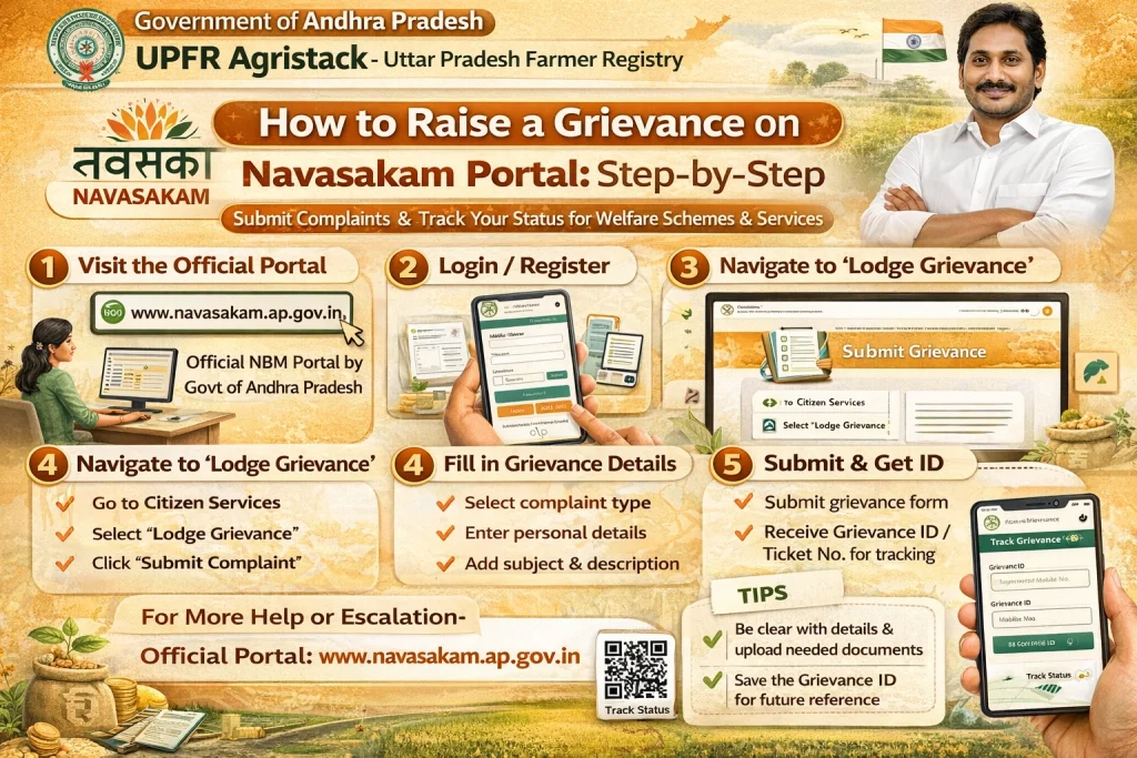 Step-by-Step Process to Raise a Grievance on the Navasakam Portal