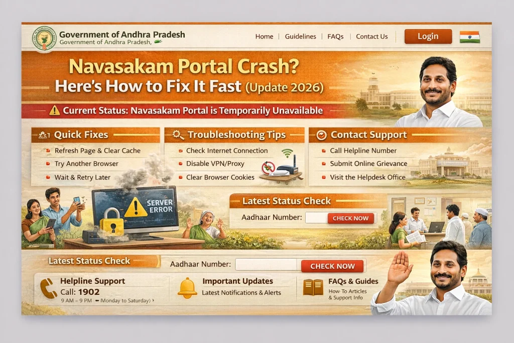 Step-by-Step: How to Fix Navasakam Portal Crashing Issues