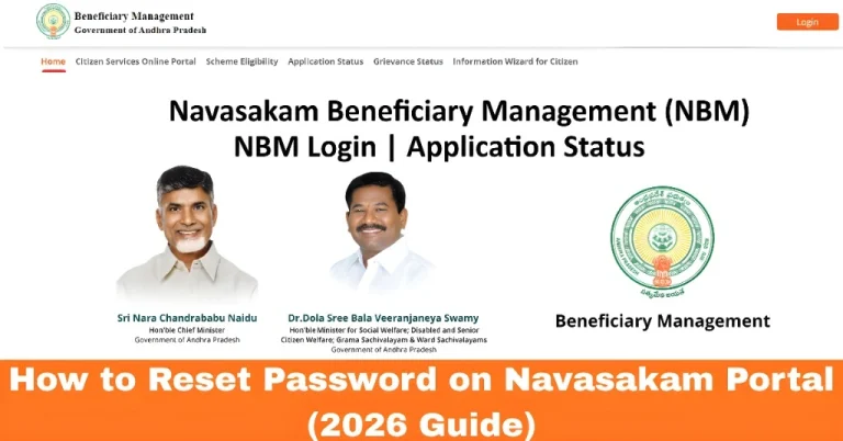 How to Reset Password on Navasakam Portal (2026 Guide)