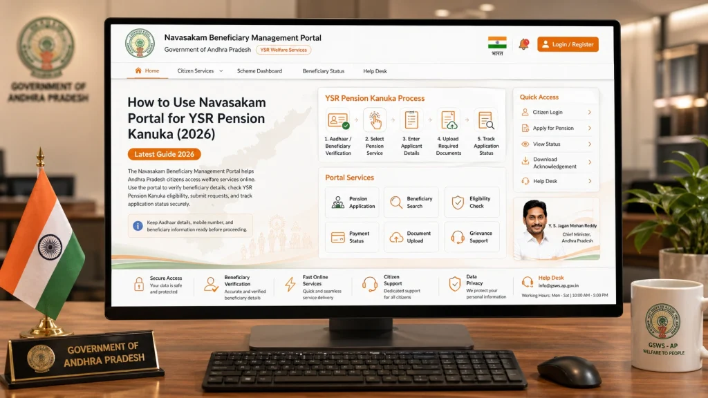How to Apply for YSR Pension Kanuka via Navasakam Portal