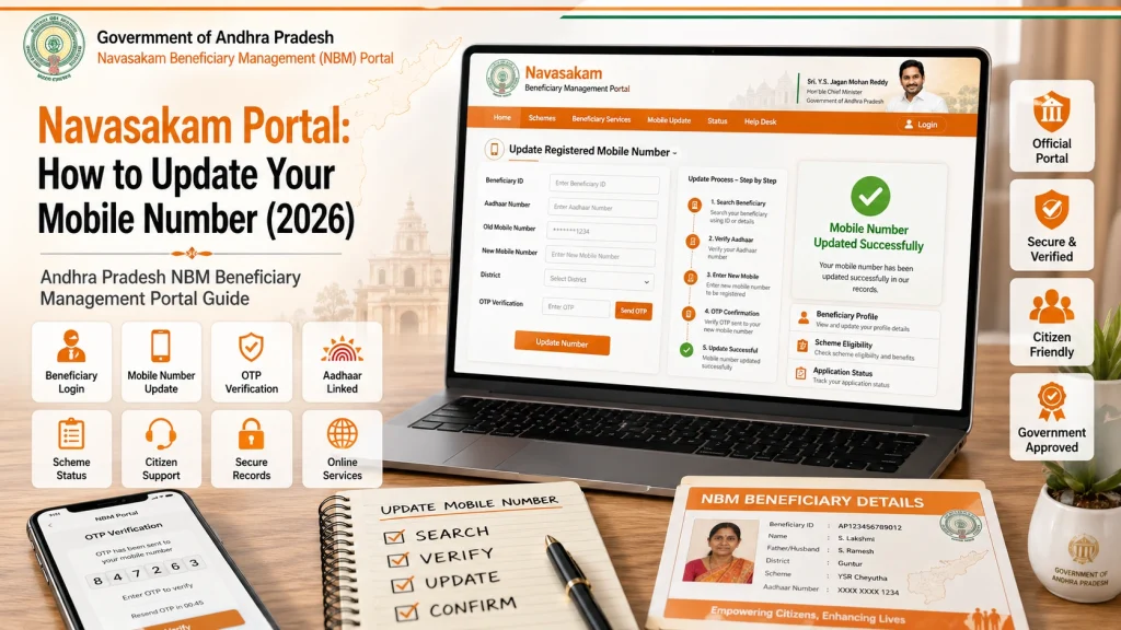 How to Update Your Mobile Number on Navasakam Portal