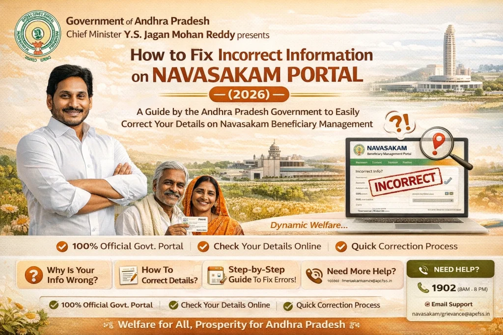 Step‑by‑Step: How to Fix Incorrect Information on Navasakam Portal
