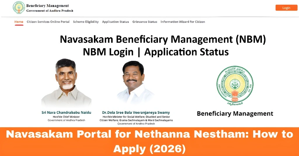Navasakam Portal for Nethanna Nestham: How to Apply (2026)