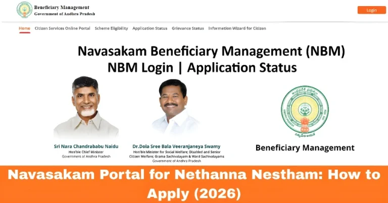Navasakam Portal for Nethanna Nestham: How to Apply (2026)