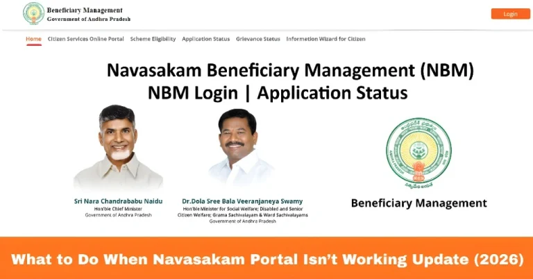 What to Do When Navasakam Portal Isn’t Working Update (2026)