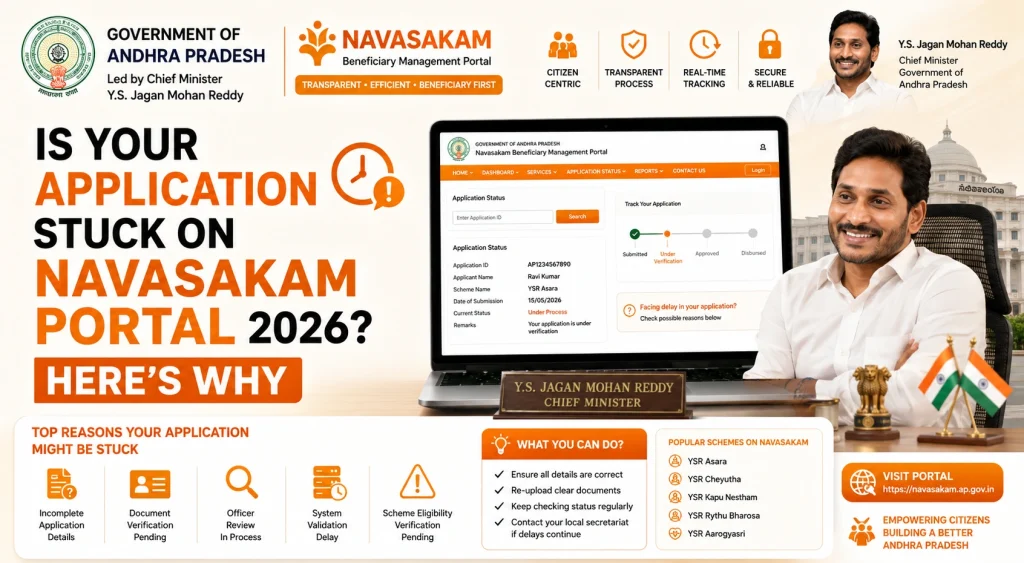 Step by Step Solve Application Stuck on Navasakam Portal